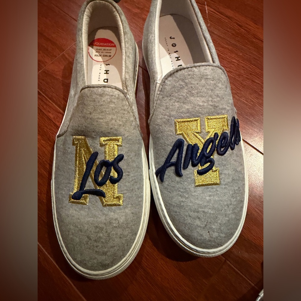 NWT Joshua Slip-On Shoes with Los Angeles Embroidery size 40